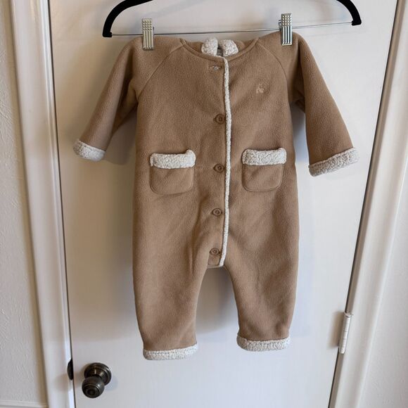 Baby Gap Sherpa Lined Tan/Cream One-Piece 6-12 Months EUC - Picture 4 of 4